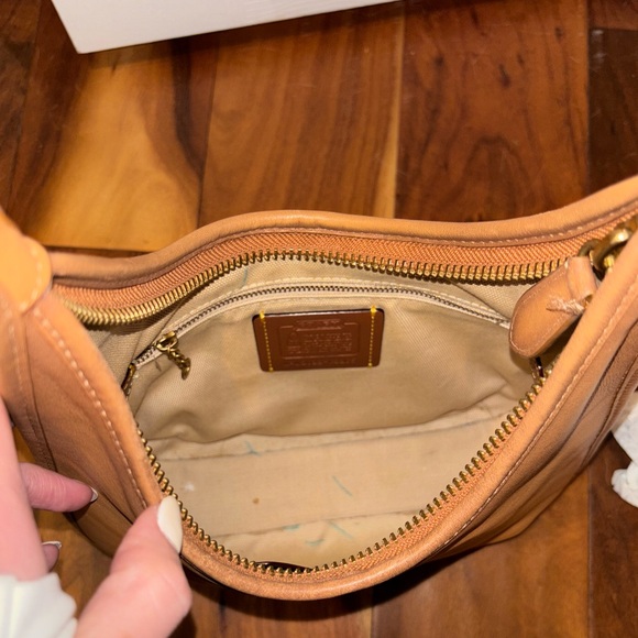 Coach Tan Leather Shoulder Bag - Picture 8 of 11